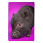 Baby Black Pig Mini Klembord (Achterkant)