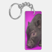 Baby Black Pig Sleutelhanger (Voorkant Links)