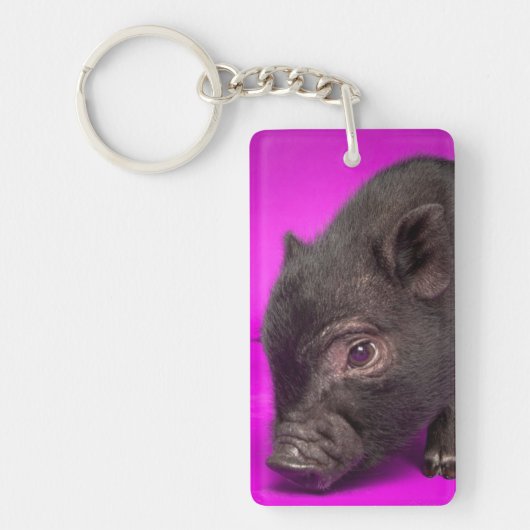 Baby Black Pig Sleutelhanger (Voorkant)