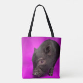 Baby Black Pig Tote Bag (Achterkant)
