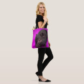 Baby Black Pig Tote Bag (Op model)