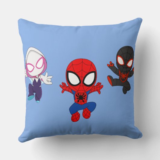 Baby Black Spidey Ninja Kussen (Achterkant)