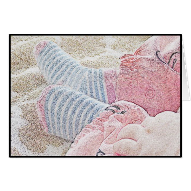 Baby blanco kaart (Voorkant Horizontaal)