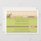 Baby Blanket Cute Quilt Baby shower Invitation Kaart (Achterkant)