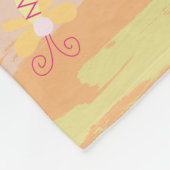Baby Blanket – Whimsical Nature Parade Pastel  Fleece Deken (Hoek)