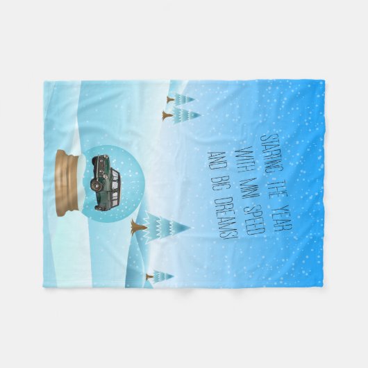 Baby blanket with Mini Cooper Fleece Deken (Voorkant (Horizontaal))