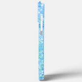 Baby Blau Glitter Elegant Case-Mate iPhone Case (Achterkant / Links)