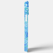Baby Blau Glitter Elegant Case-Mate iPhone Case (Achterkant / Rechts)