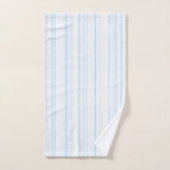 Baby Blau Witte Strepen Bad Handdoek (Handdoek)