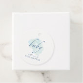 Baby Blauw, Baby shower Bedankjes Labels (In situ)