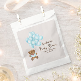 Baby Blauw Beer Baby shower Favor Bags Bedankzakje