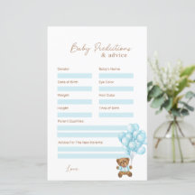 Baby Blauw Beer Baby shower Voorspellingen & Advie