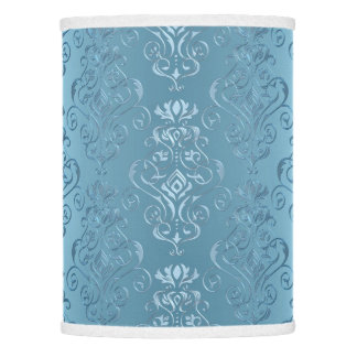 Baby Blauw Bloemen Damask