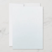 Baby Blauw Bloemen Waterverf Rozen Quinceanera Kaart (Achterkant)