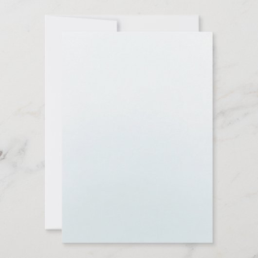 Baby Blauw Bloemen Waterverf Rozen Quinceanera Kaart (Achterkant)