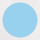 Baby Blauw Effen Kleur | Klassiek | Elegant Labels (Design 1)