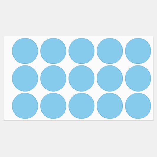 Baby Blauw Effen Kleur | Klassiek | Elegant Labels (Vel)