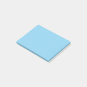 Baby Blauw Effen Kleur | Klassiek | Elegant Post-it® Notes (Schuin)