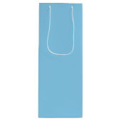 Baby Blauw Effen Kleur | Klassiek | Elegant Wijn Cadeautas (Voorkant)