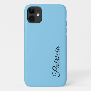 Baby Blauw Effen Kleur Minimalistische Elegante Na Case-Mate iPhone Case
