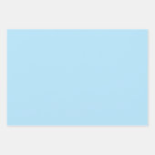 Baby Blauw effen kleur Pastel inpakpapier (Voorkant)