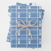 Baby Blauw Eid Adha Mubarak Kaaba Schaap Patroon Inpakpapier Vel (In situ)