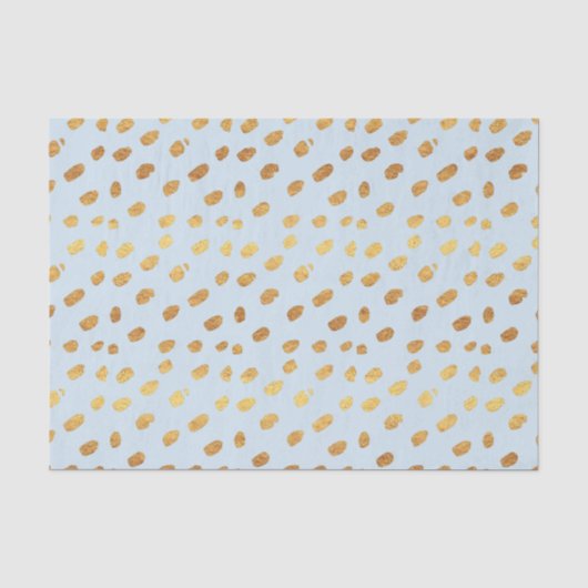 Baby Blauw en Goud Tissuepapier (Voorkant)