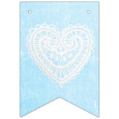  Baby Blauw en Roze Shabby Garland Vlaggen Vlaggetjes (Tweede vlag)