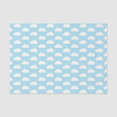 Baby blauw en witte wolk weefsel papier (Voorkant)