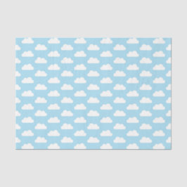 Baby blauw en witte wolk weefsel papier