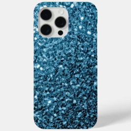 Baby blauw faux glitter schittert iPhone 15 pro max hoesje