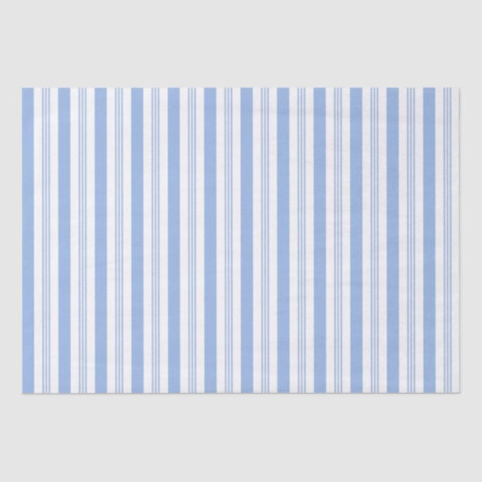 Baby blauw gestreept weefsel papier (Voorkant)