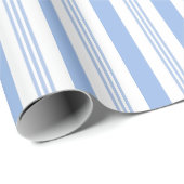 Baby Blauw Gestreepte Wrapping Paper Roll Cadeaupapier (Rol Hoek)
