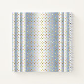 Baby Blauw Goud Prince Baby shower Gift Notitieboe Notitieboek (Achterkant)