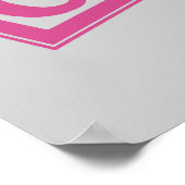 Baby Blauw Hout Alfabet Kubus Blokken Poster (Hoek)