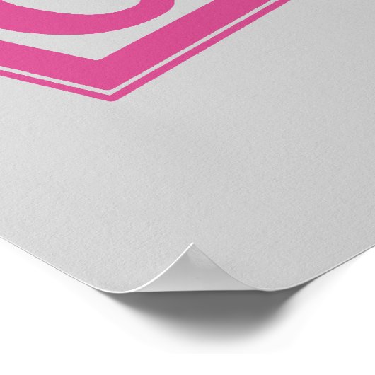 Baby Blauw Hout Alfabet Kubus Blokken Poster (Hoek)