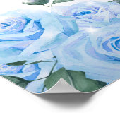 Baby Blauw Jurk Prinses Quinceañera Party Poster (Hoek)