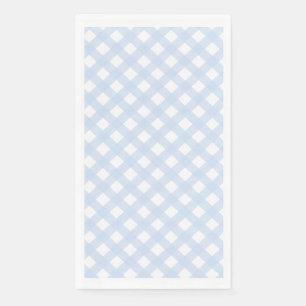 Baby Blauw Land Stijl Gingham Patroon Servet