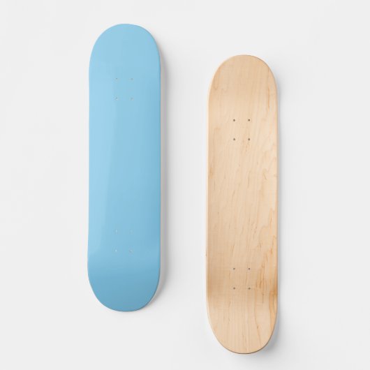 Baby Blauw, Lichtblauw, massief, effen Blauw, Persoonlijk Skateboard (Voorkant)