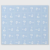 Baby blauw mysterie cadeaupapier (Vlak)