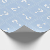 Baby blauw mysterie cadeaupapier (Hoek)