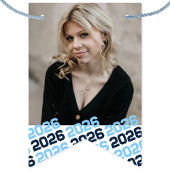 Baby Blauw Navy 16 Foto Afstuderen Hangende Banner