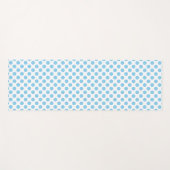 Baby Blauw op Witte Grote Grootte Polka Dots Yogamat (Voorkant (horizontaal))