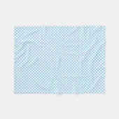 Baby Blauw op Witte Kleine Grootte Polka Fleece De (Voorkant (Horizontaal))