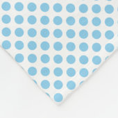 Baby Blauw op Witte Kleine Grootte Polka Fleece De (Hoek)