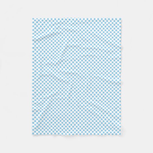 Baby Blauw op Witte Kleine Grootte Polka Fleece De (Voorkant)