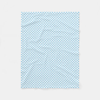 Baby Blauw op Witte Kleine Grootte Polka Fleece De Deken