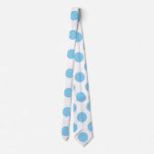 Baby Blauw op Witte Reuzengrootte Polka Dots Strop Stropdas (Achterkant)