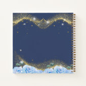 Baby Blauw Prinses Foto Quinceañera Gastenboek Notitieboek (Achterkant)