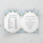 Baby Blauw Prinses Quinceañera Orde van het Evenem Programma (Binnen)